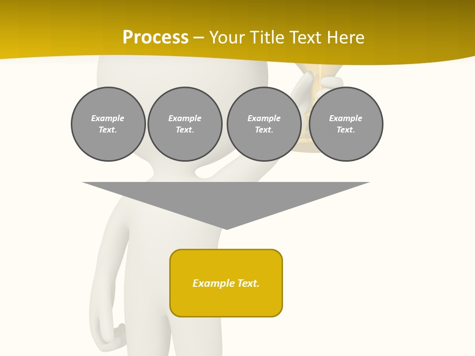 D Person Man Trophy PowerPoint Template