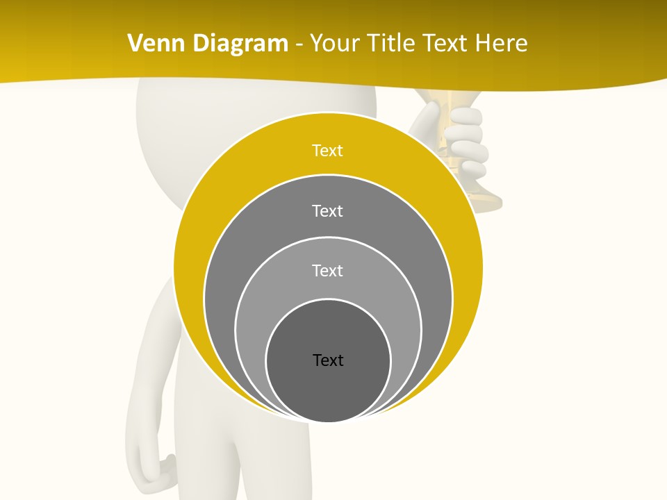 D Person Man Trophy PowerPoint Template