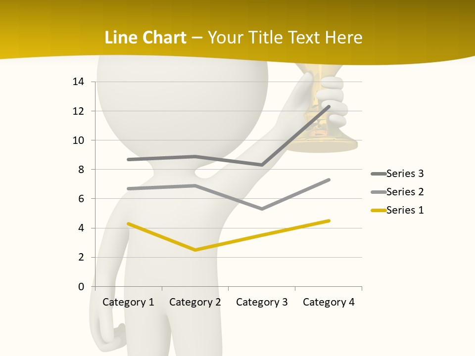 D Person Man Trophy PowerPoint Template