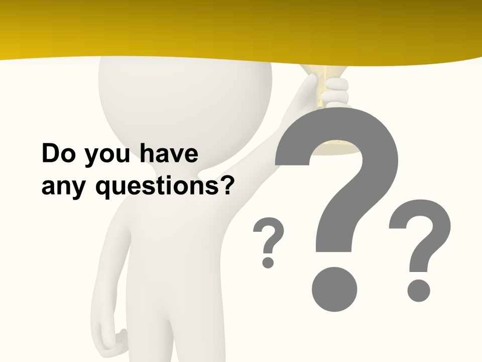 D Person Man Trophy PowerPoint Template