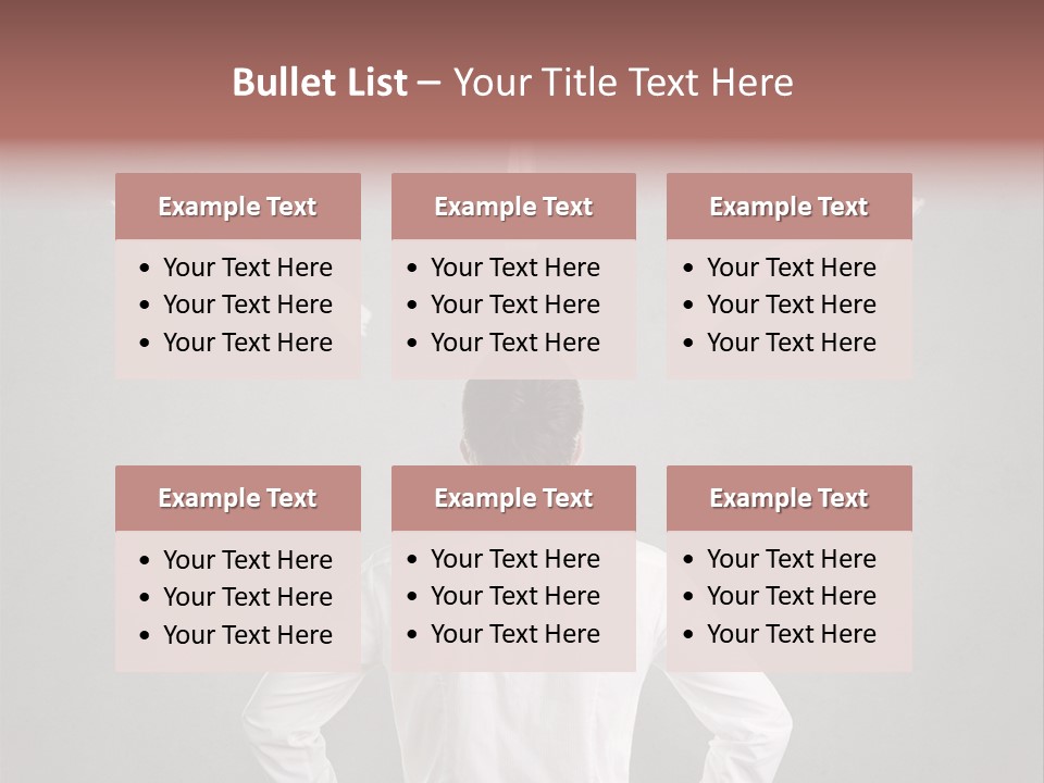 A Man Standing In Front Of A Wall With Arrows Drawn On It PowerPoint Template