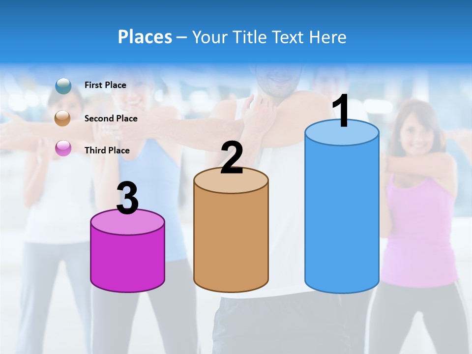 People Exercise Adults PowerPoint Template