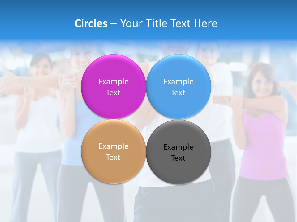 People Exercise Adults PowerPoint Template