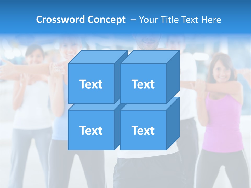 People Exercise Adults PowerPoint Template