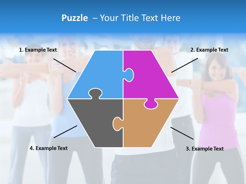 People Exercise Adults PowerPoint Template