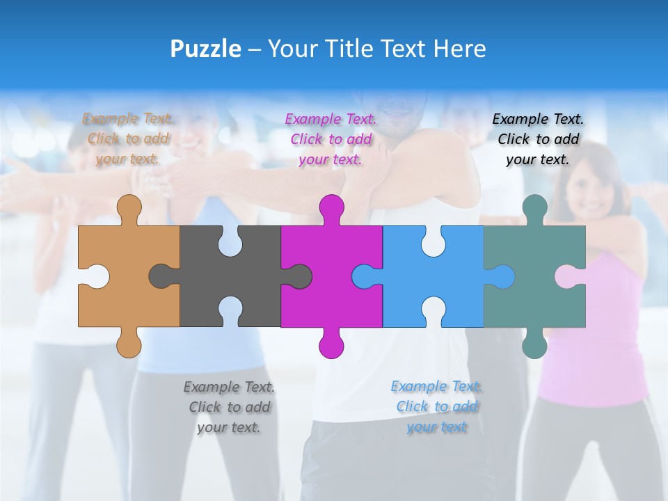 People Exercise Adults PowerPoint Template