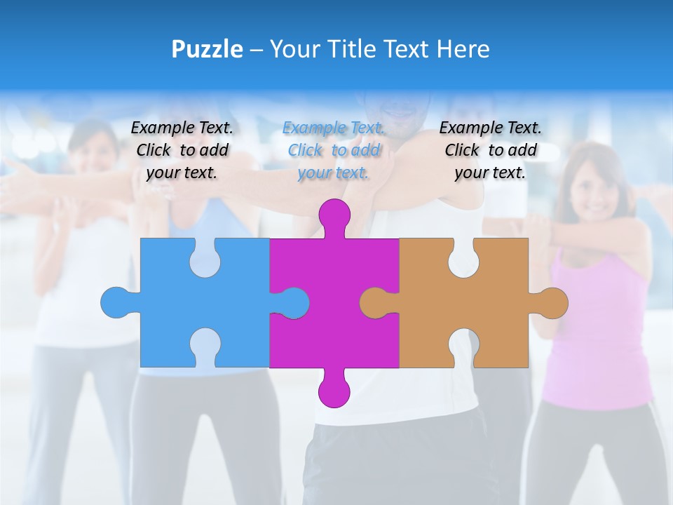 People Exercise Adults PowerPoint Template