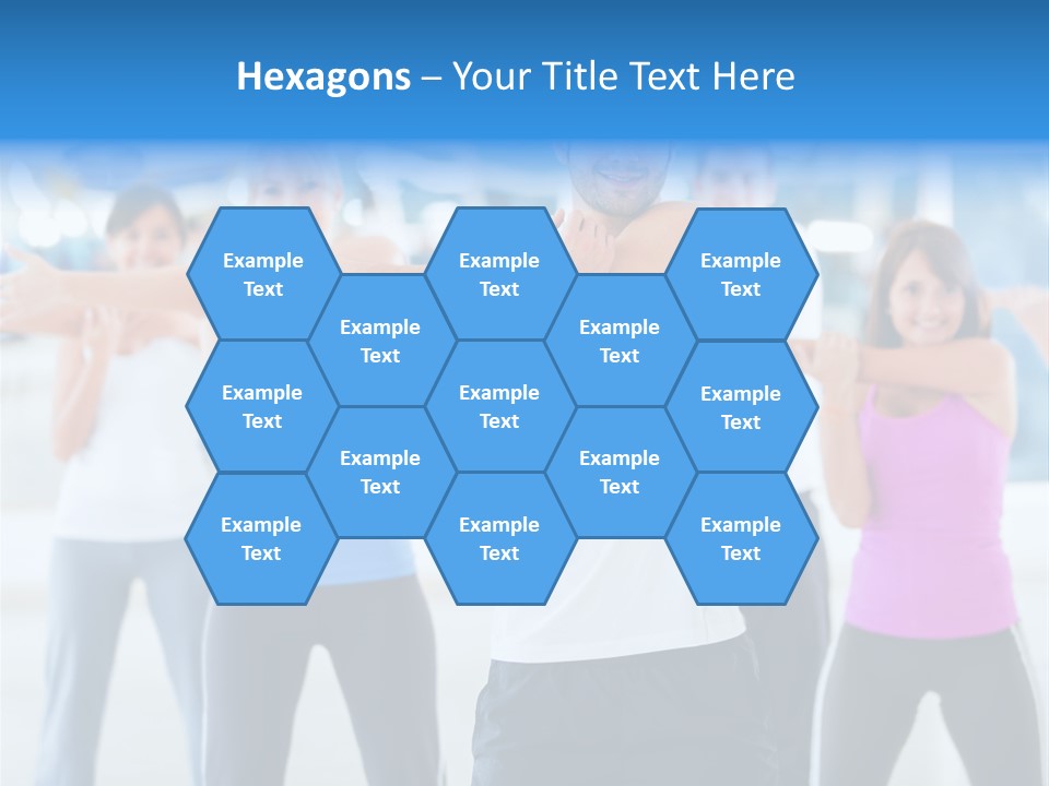 People Exercise Adults PowerPoint Template