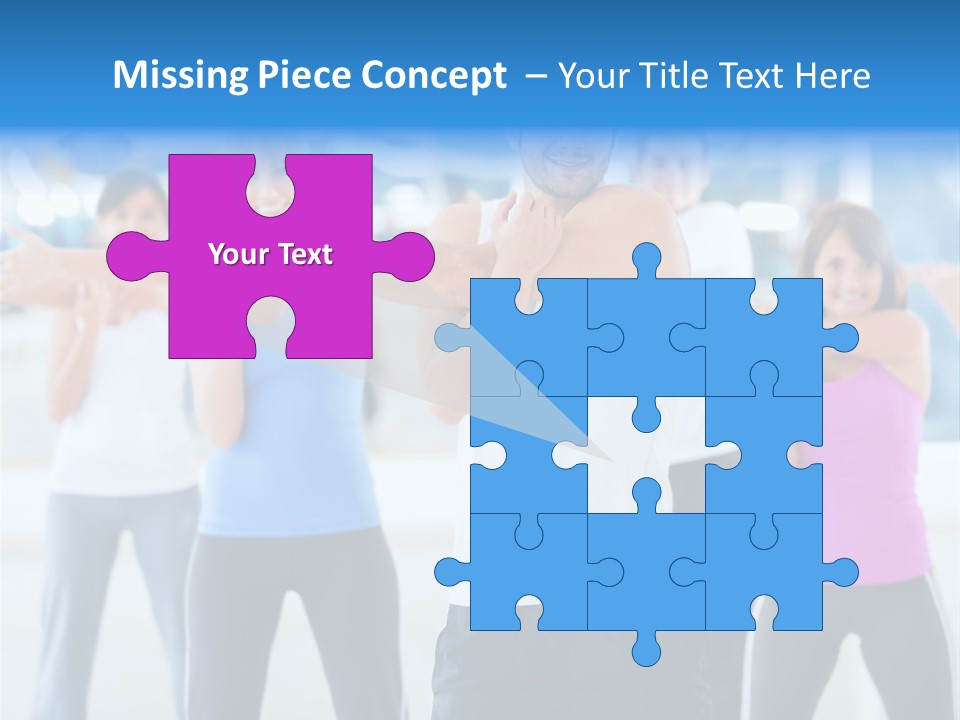 People Exercise Adults PowerPoint Template