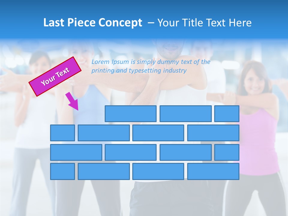 People Exercise Adults PowerPoint Template