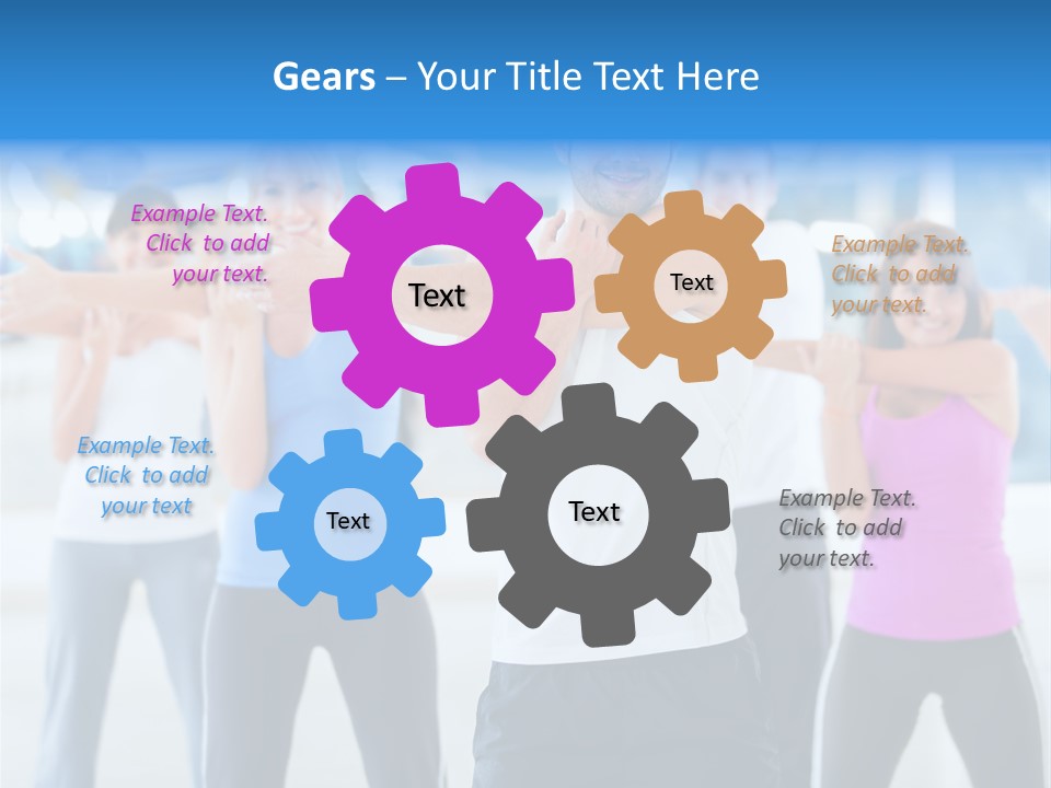 People Exercise Adults PowerPoint Template