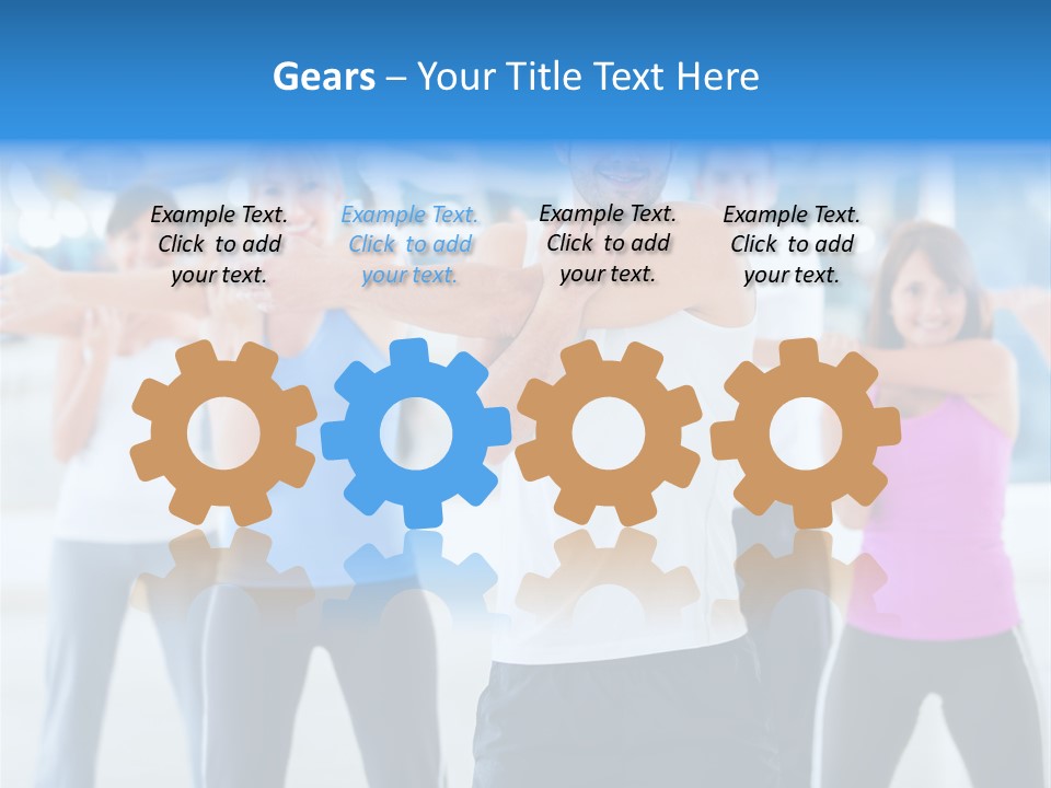 People Exercise Adults PowerPoint Template