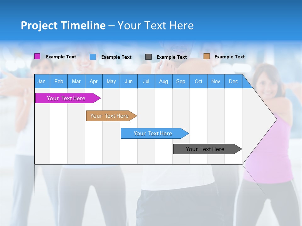 People Exercise Adults PowerPoint Template