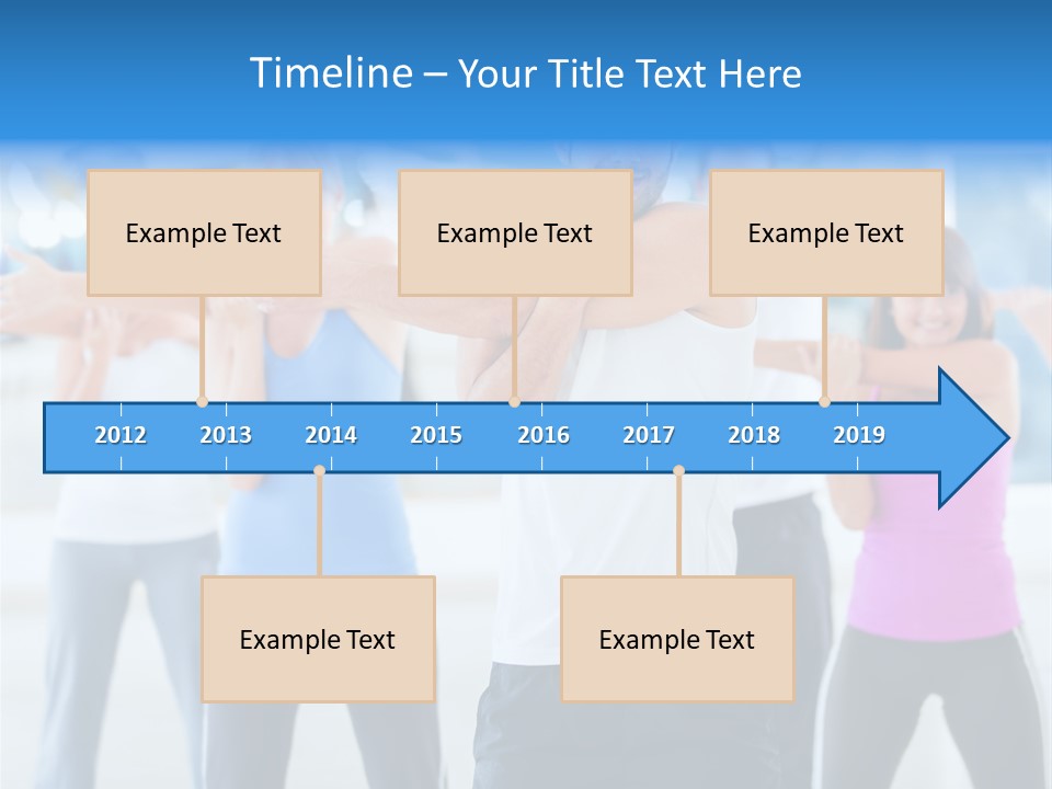 People Exercise Adults PowerPoint Template