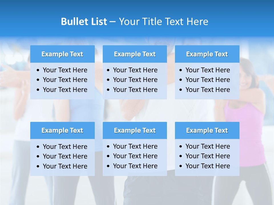 People Exercise Adults PowerPoint Template