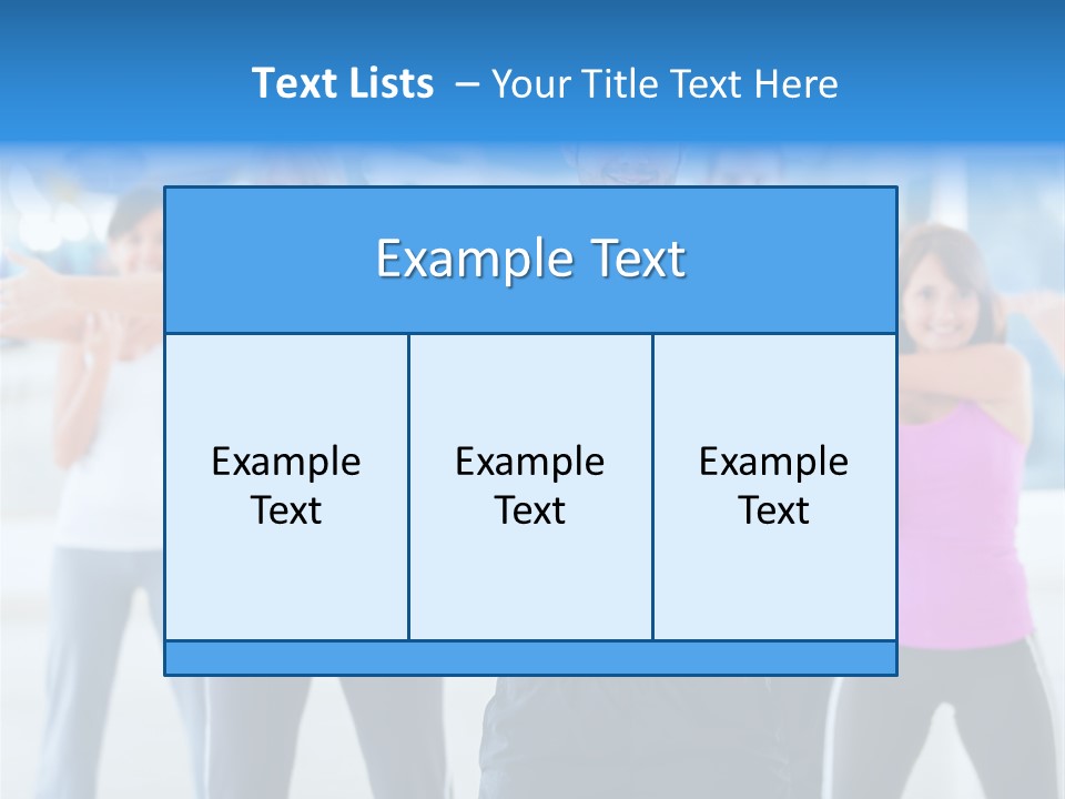People Exercise Adults PowerPoint Template