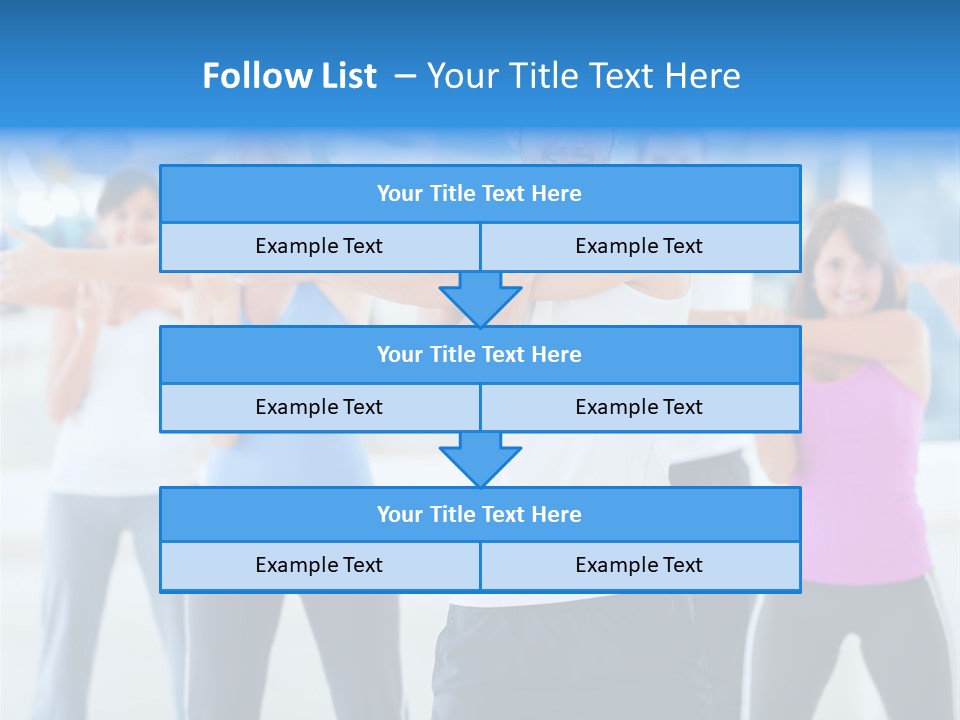 People Exercise Adults PowerPoint Template
