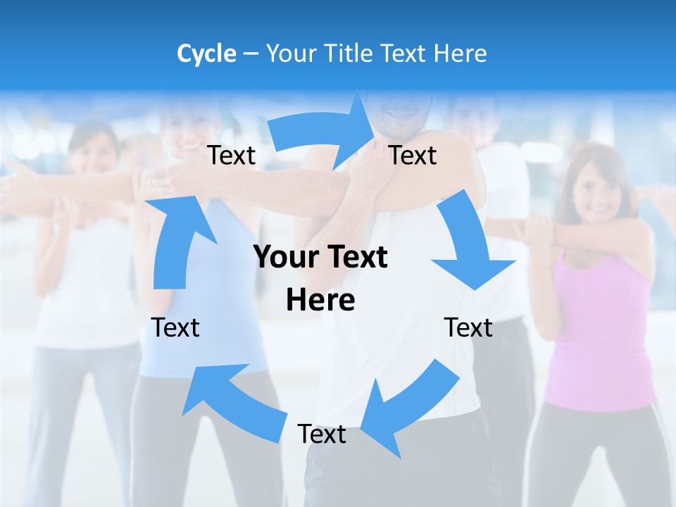 People Exercise Adults PowerPoint Template
