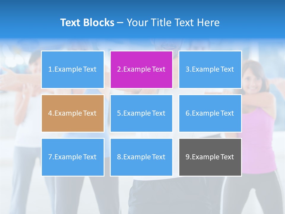 People Exercise Adults PowerPoint Template