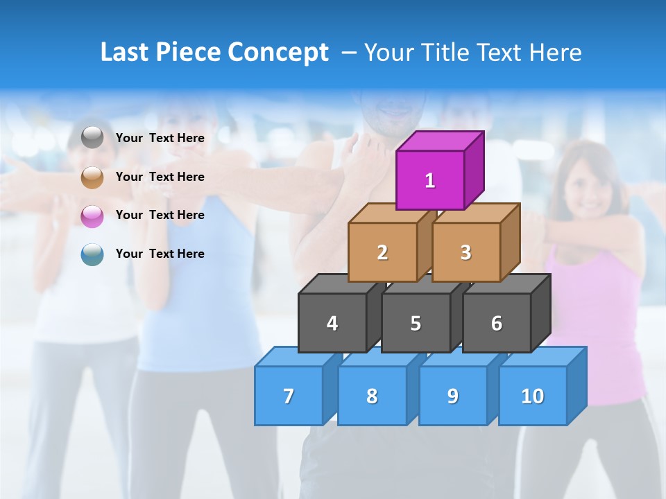 People Exercise Adults PowerPoint Template