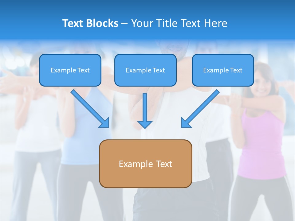People Exercise Adults PowerPoint Template