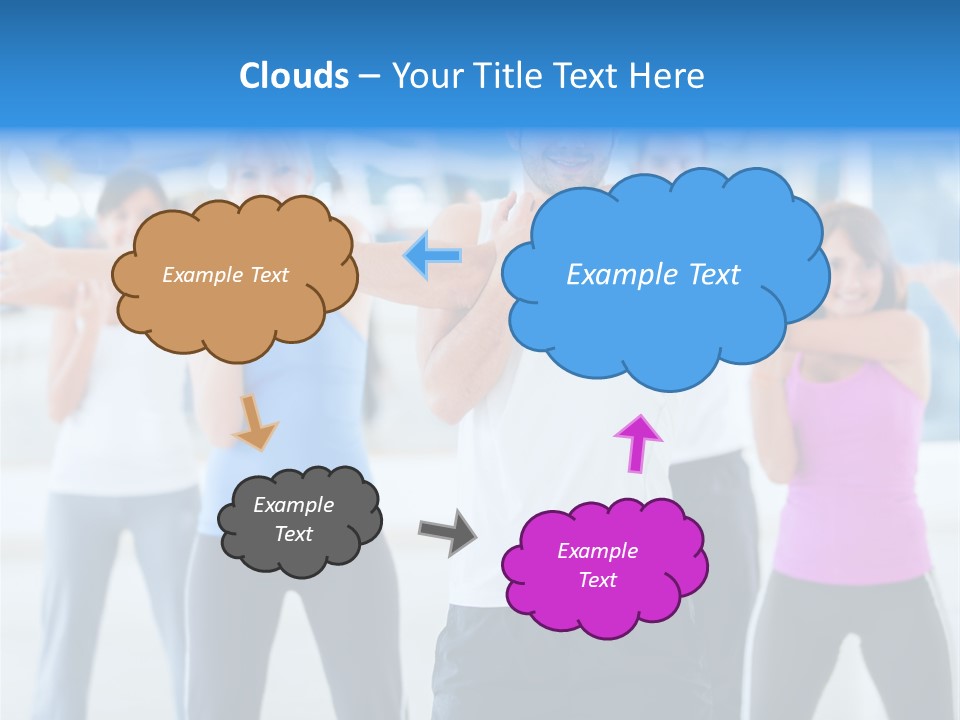 People Exercise Adults PowerPoint Template