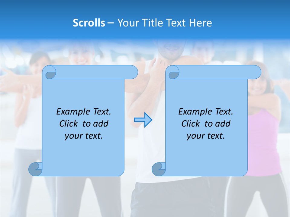 People Exercise Adults PowerPoint Template