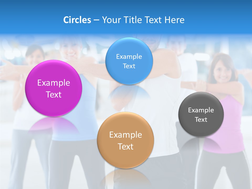 People Exercise Adults PowerPoint Template