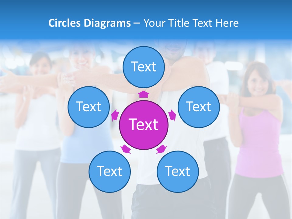 People Exercise Adults PowerPoint Template