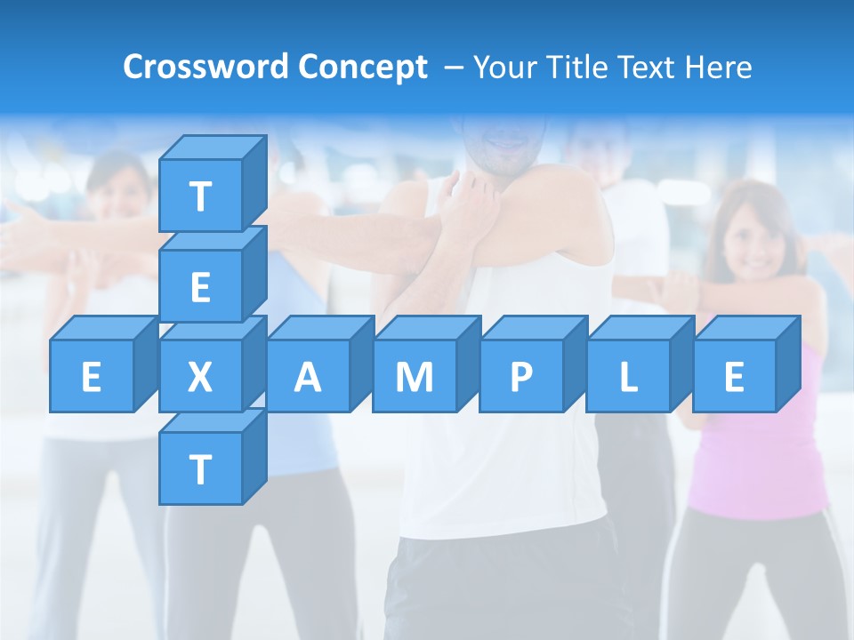 People Exercise Adults PowerPoint Template