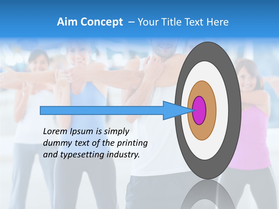 People Exercise Adults PowerPoint Template