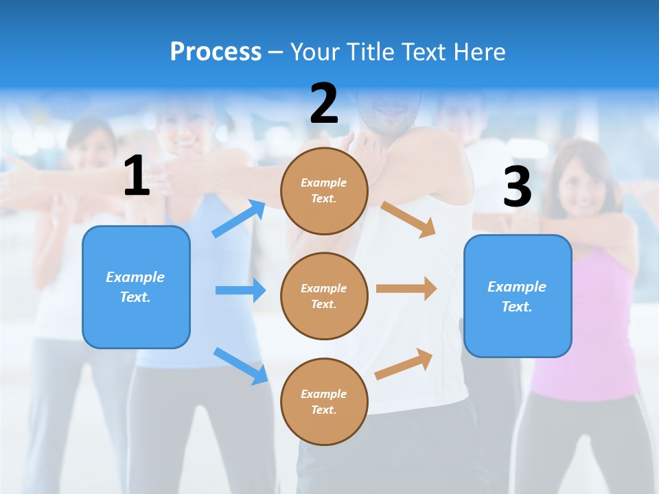 People Exercise Adults PowerPoint Template