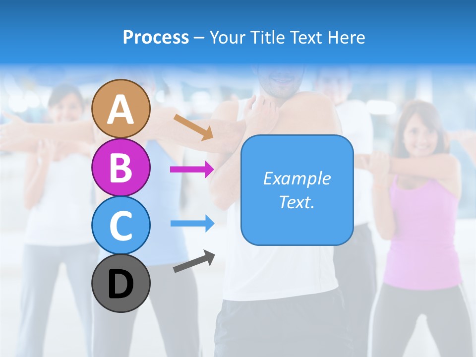 People Exercise Adults PowerPoint Template