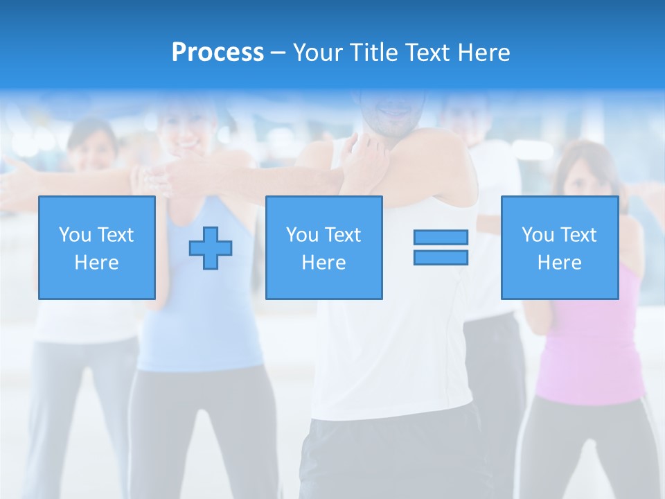 People Exercise Adults PowerPoint Template