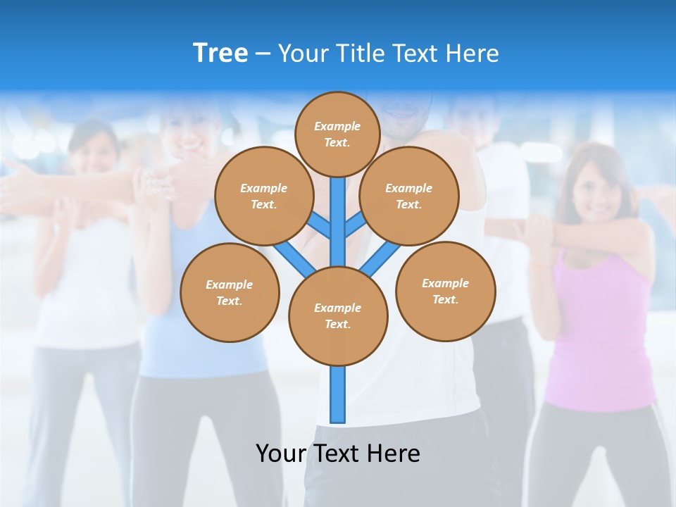 People Exercise Adults PowerPoint Template