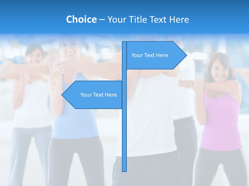 People Exercise Adults PowerPoint Template