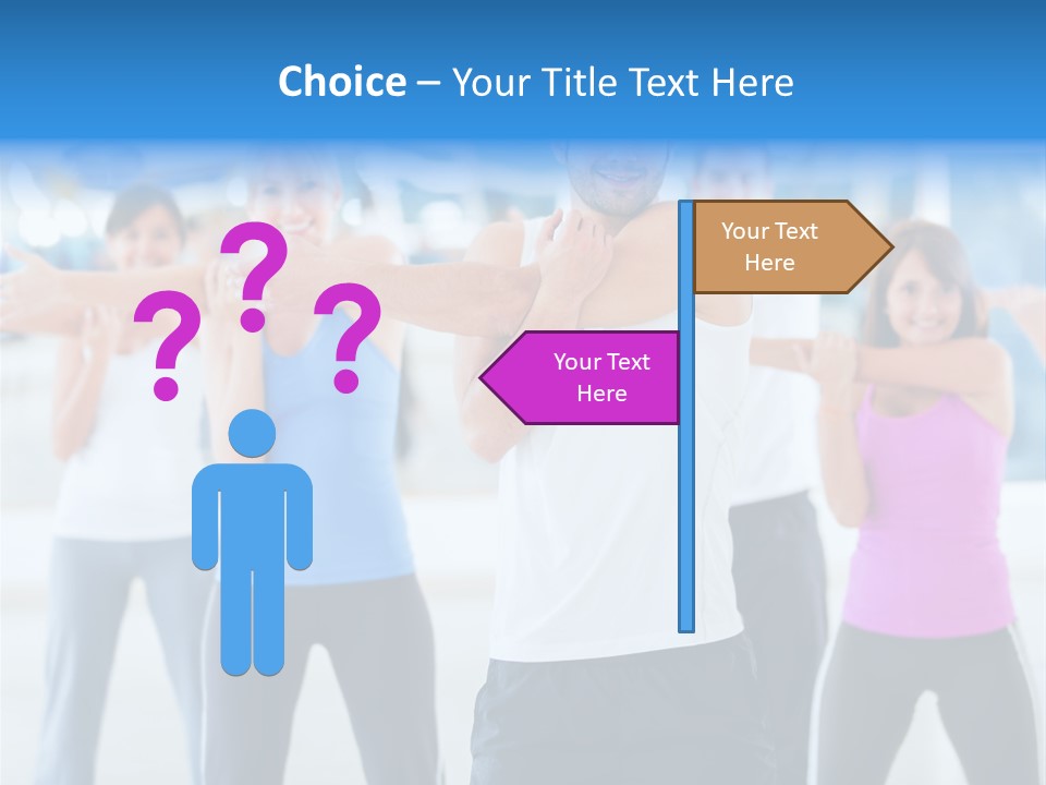 People Exercise Adults PowerPoint Template