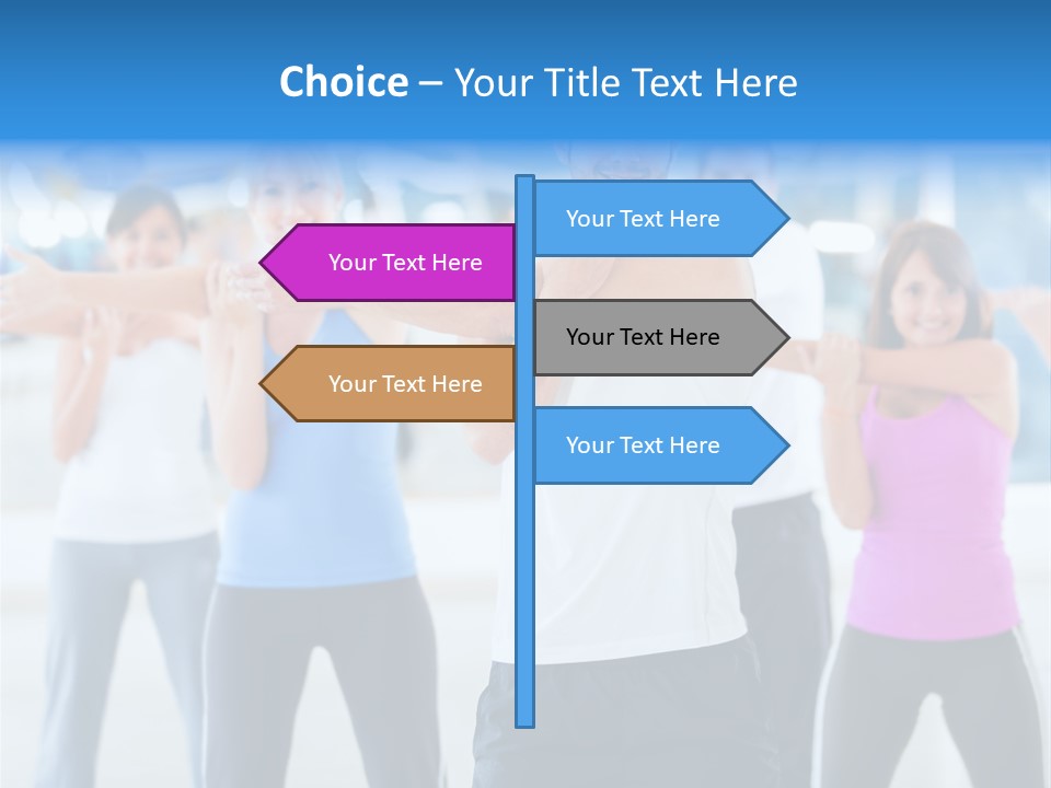 People Exercise Adults PowerPoint Template