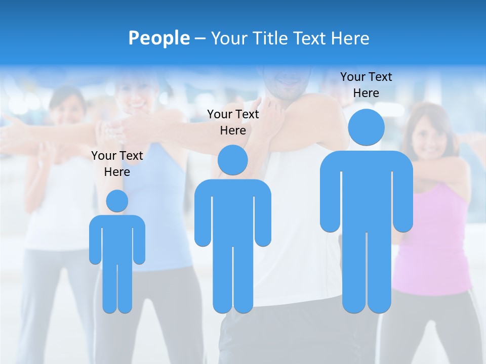 People Exercise Adults PowerPoint Template