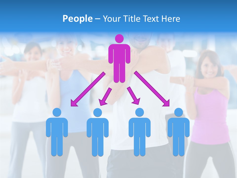 People Exercise Adults PowerPoint Template