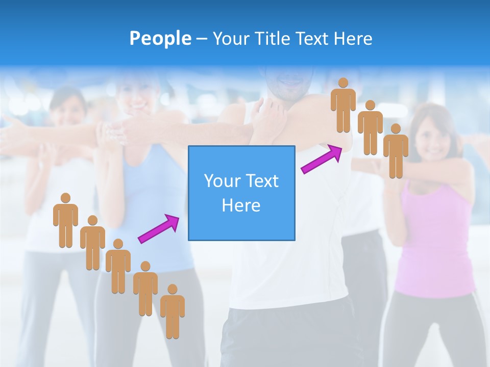 People Exercise Adults PowerPoint Template