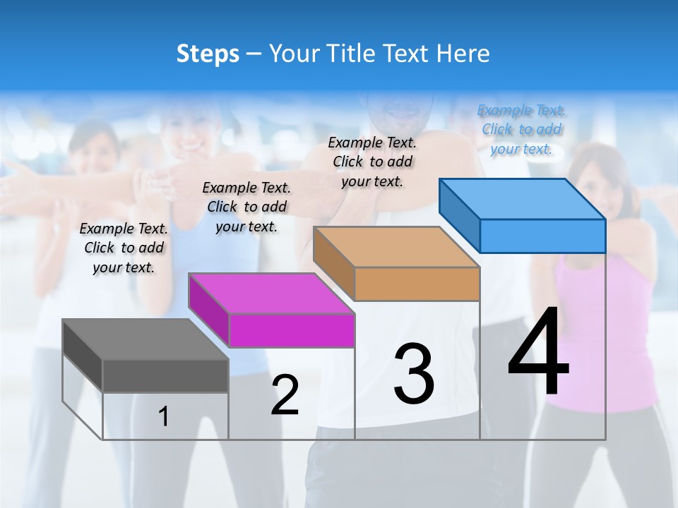 People Exercise Adults PowerPoint Template