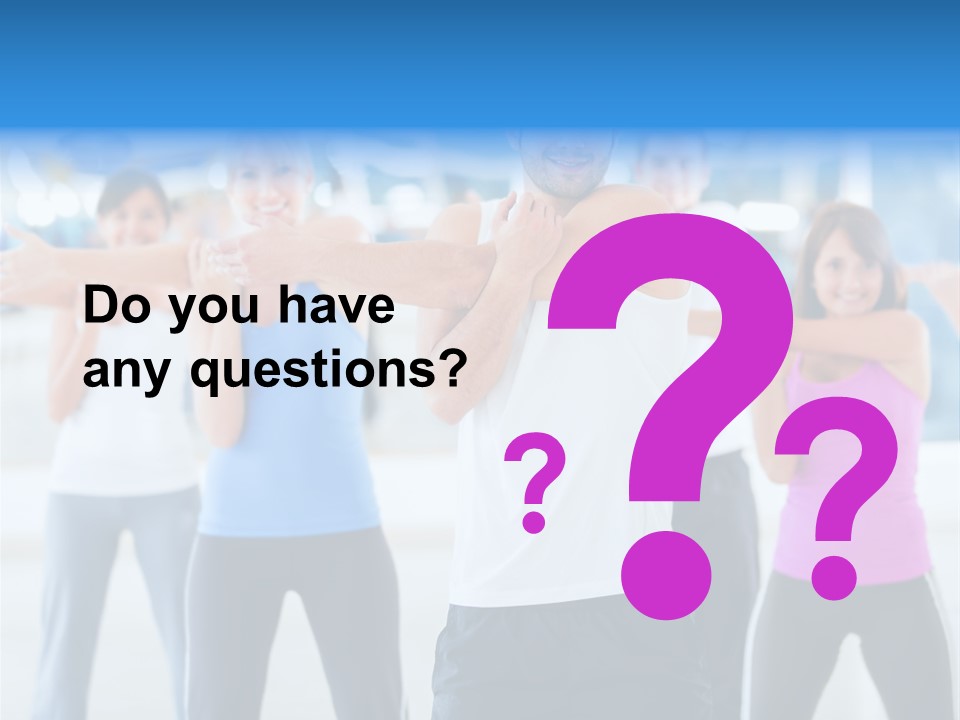 People Exercise Adults PowerPoint Template