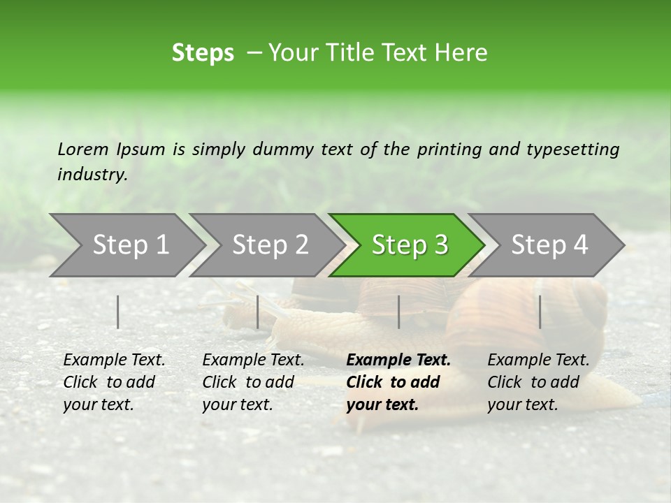 Lane Track Active PowerPoint Template