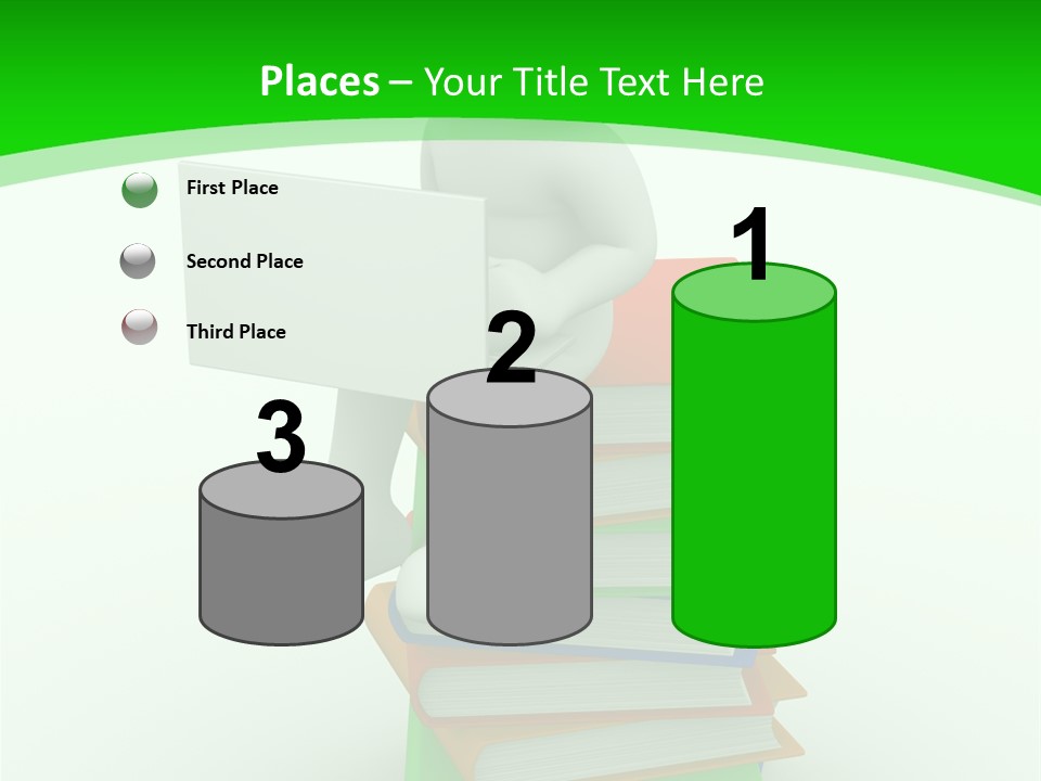 Student White Relax PowerPoint Template