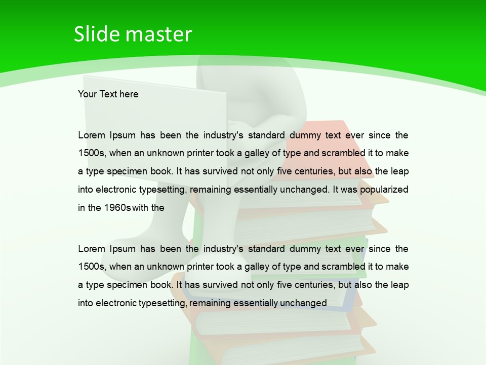 Student White Relax PowerPoint Template