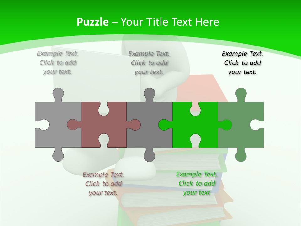 Student White Relax PowerPoint Template