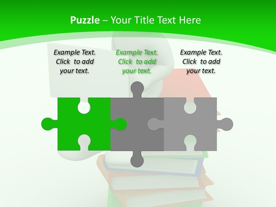 Student White Relax PowerPoint Template