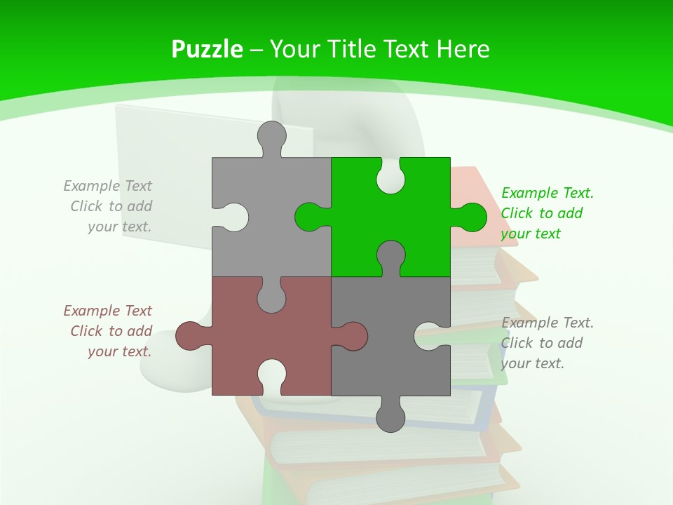 Student White Relax PowerPoint Template