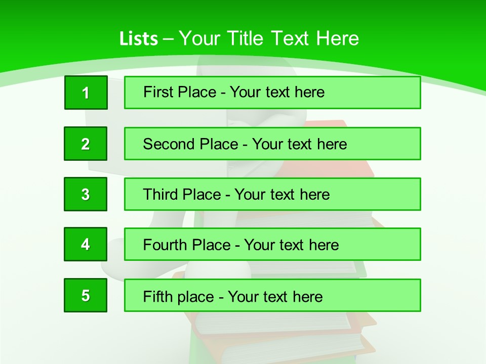 Student White Relax PowerPoint Template